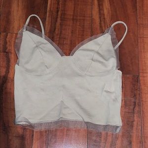 olive crop top